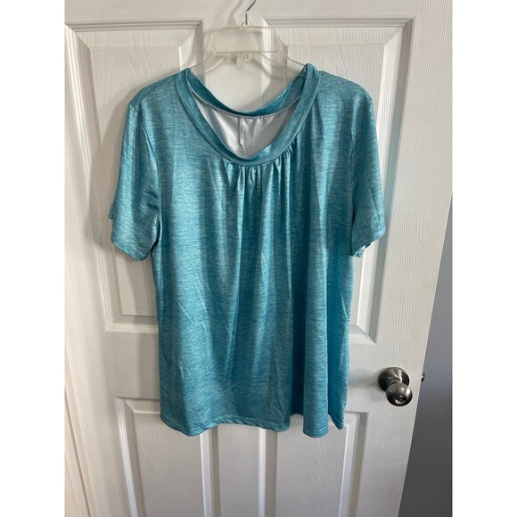 Short Sleeve Top Size 2XL Blue - Picture 1 of 3